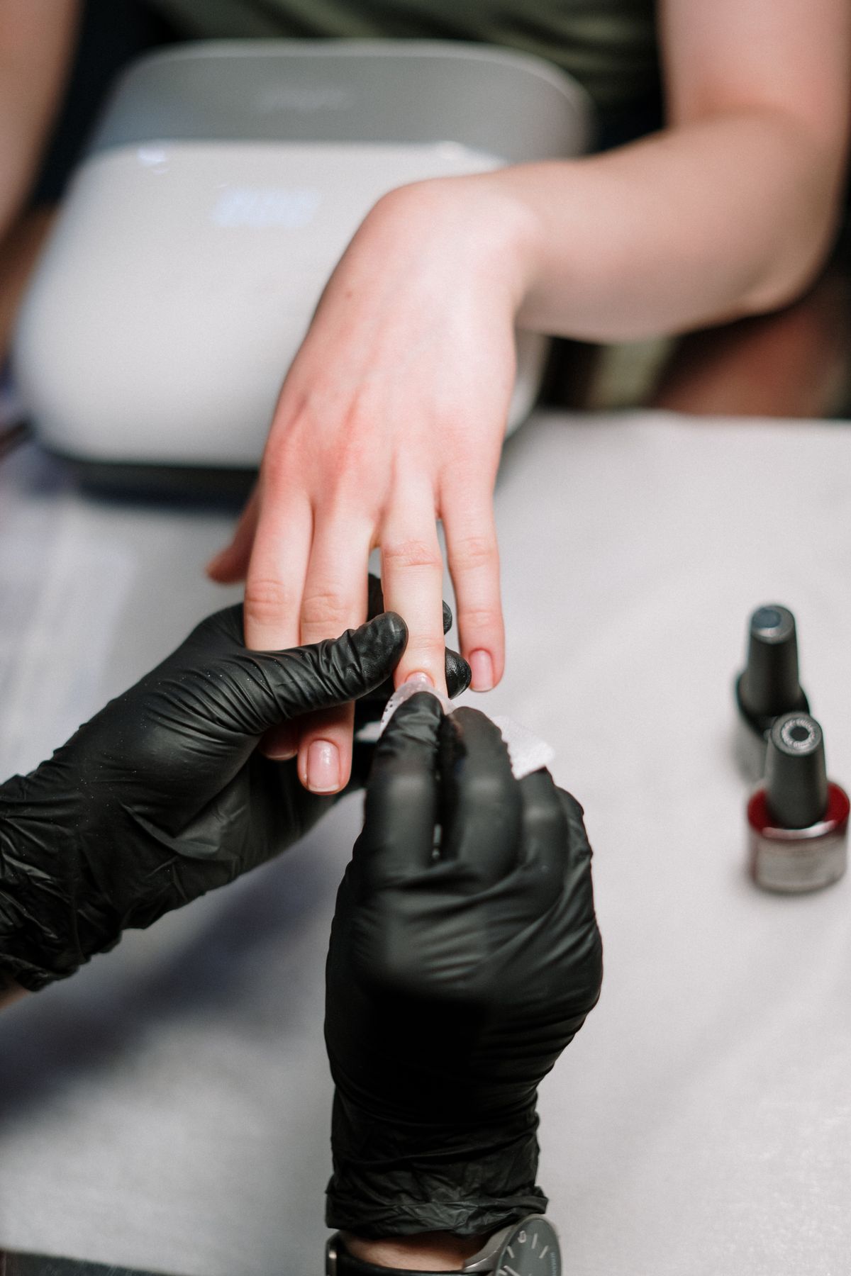 Detailed manicure work at Luxury Nails by Estefany